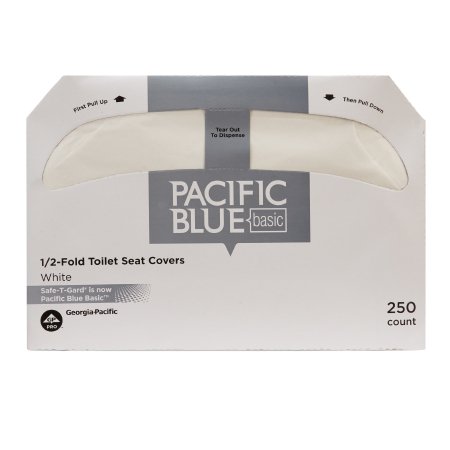 Cover Toilet Seat Cover Safe T Gard™ Half Fold 14-1/2 X 17 Inch (250/BX 20BX/CS) by Georgia Pacific  ID 47046